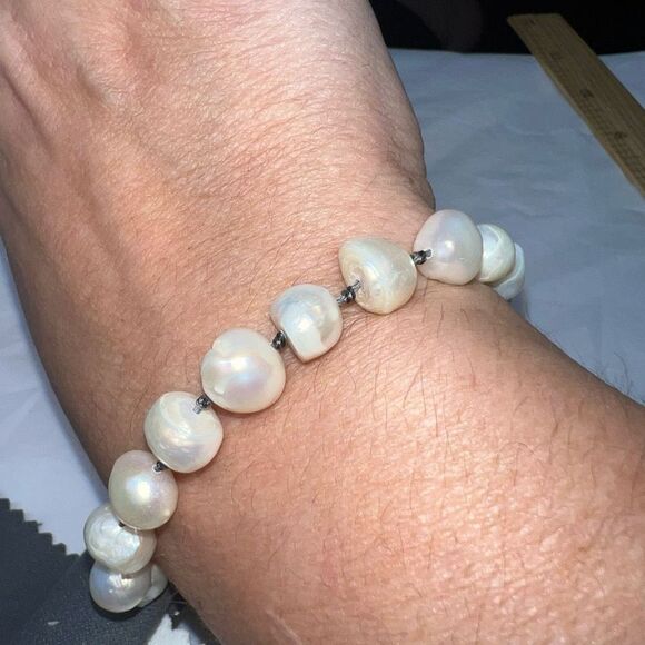 Zacasha Fresh Water Large‎ Pearl Bracelet - Picture 5 of 8